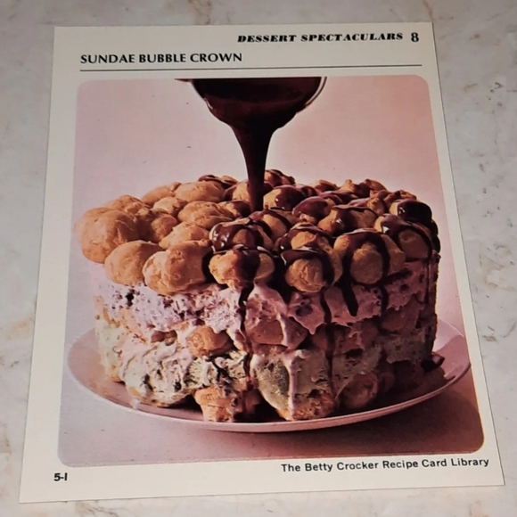 The Betty Crocker Recipe Card Library REPLACEMENT CARD DESSERT SPECTACULARS - Picture 1 of 1